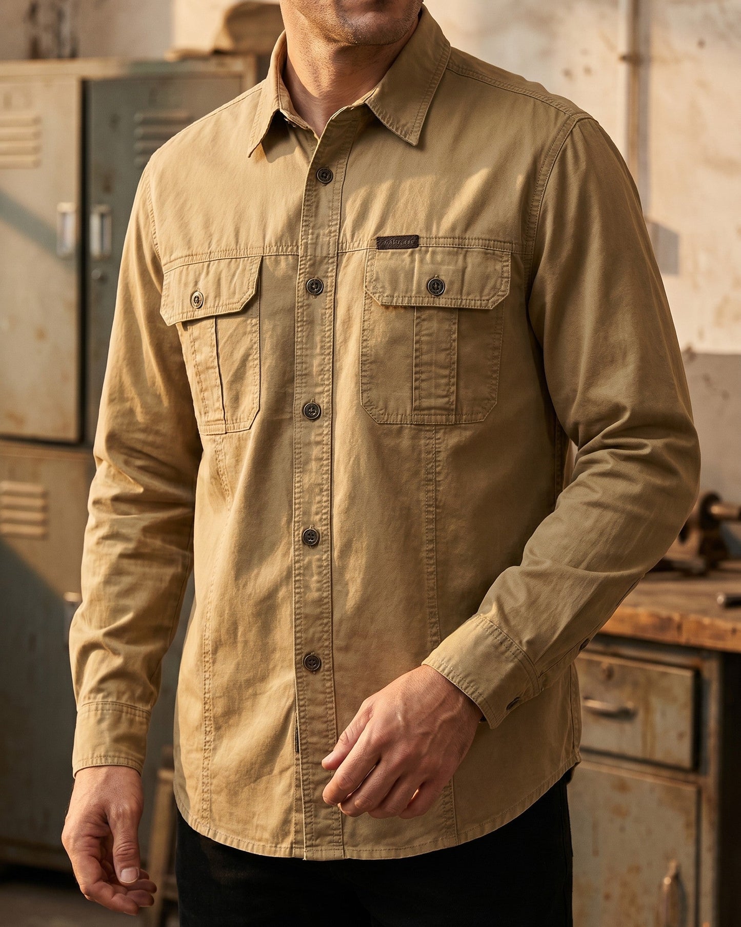 Mauro Cotton Utility Shirt